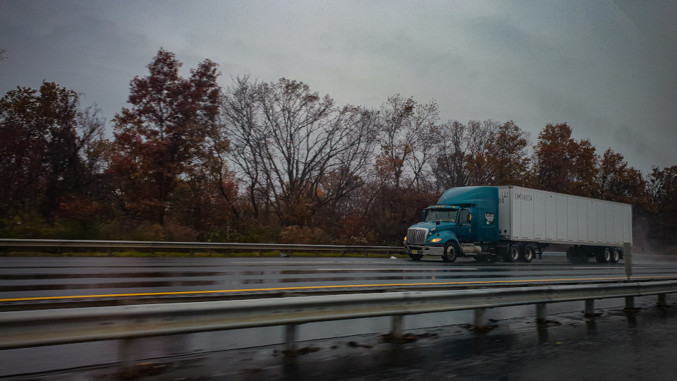 LKW in der Fahrt