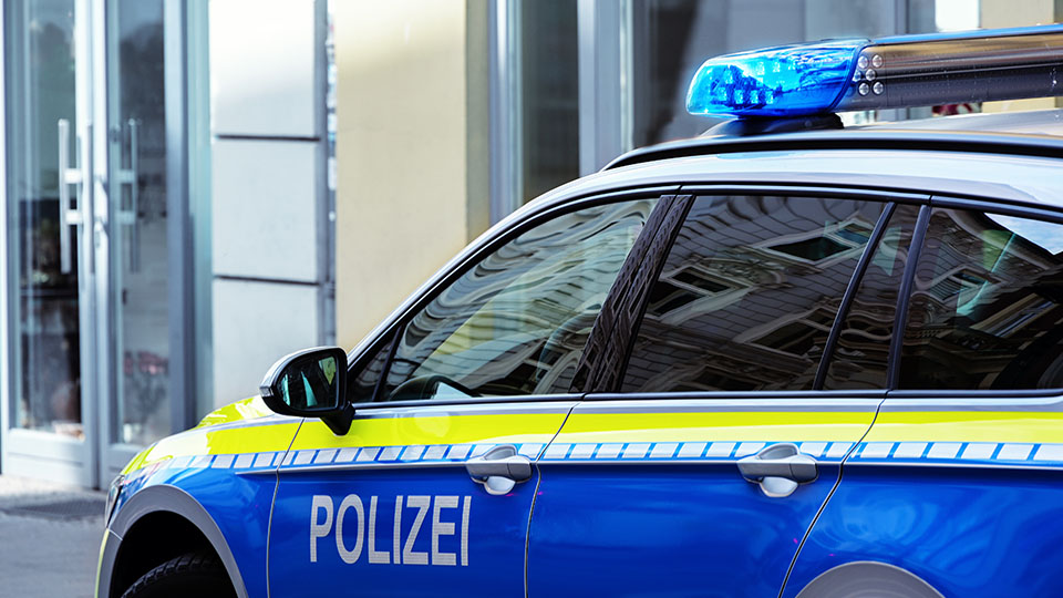 Streifenwagen der Polizei