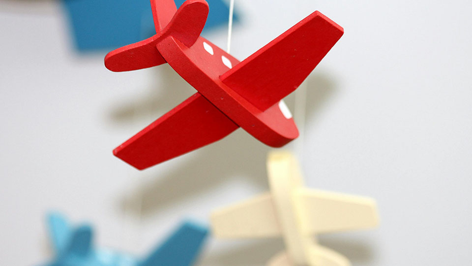 Miniatur eines Flugzeugs
