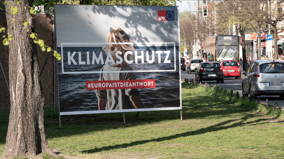 Plakat für den Klimaschutz