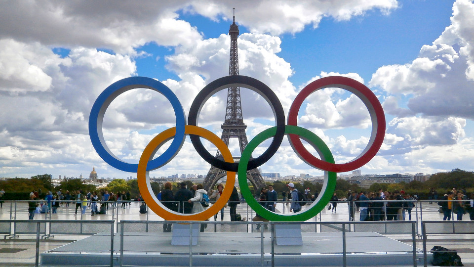 Olympische Ringe in Paris