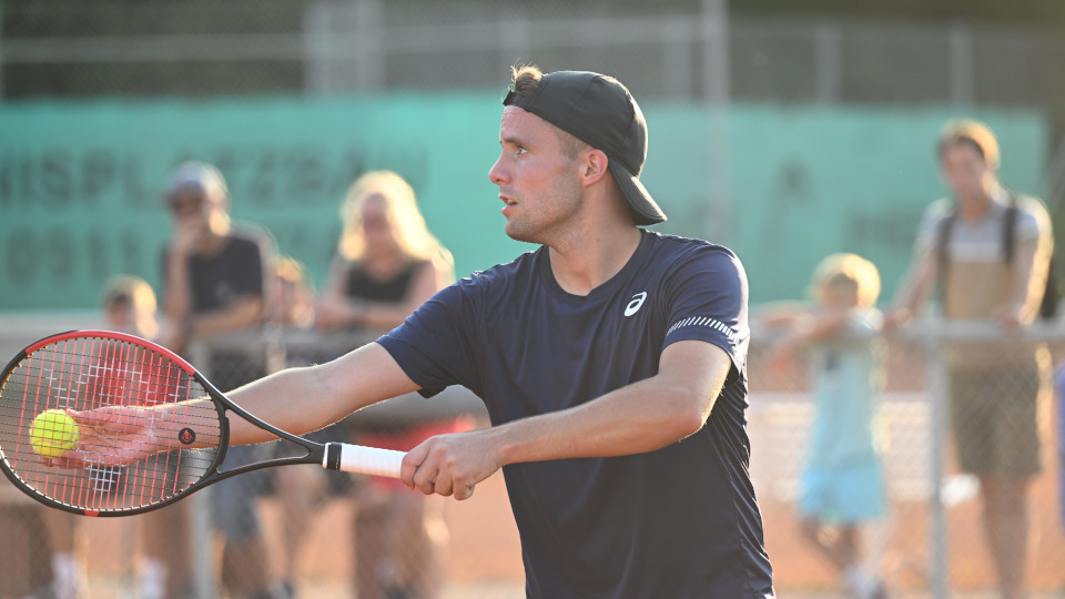 Tennisspieler auf dem Platz