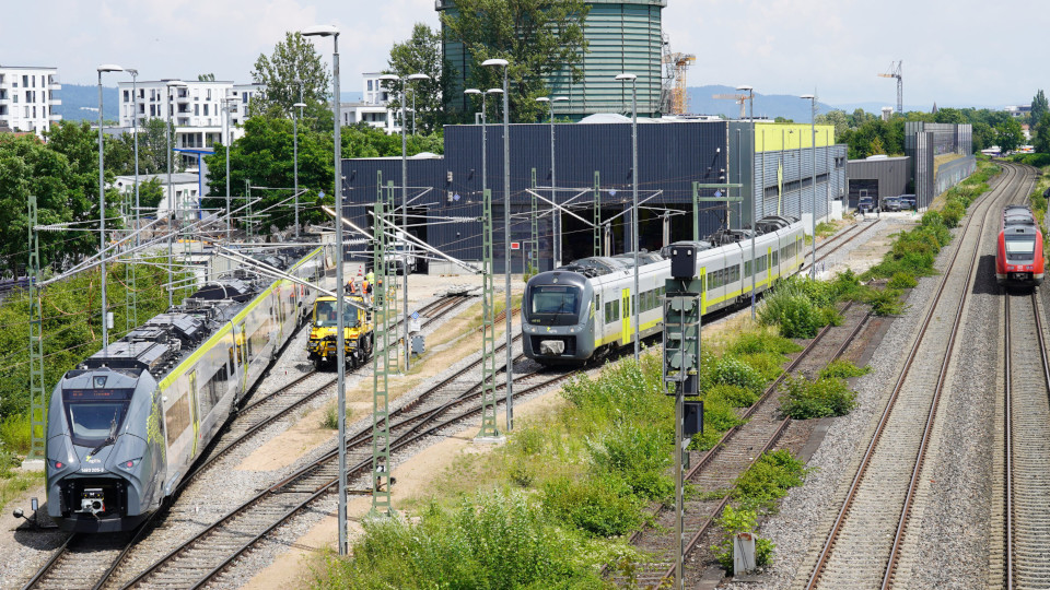 Züge auf den Schienen