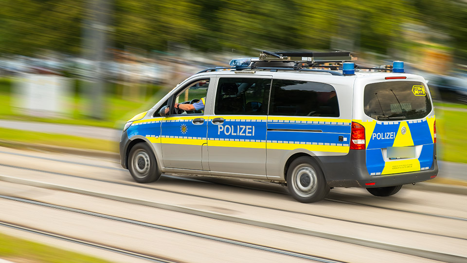 Streifenwagen der Polizei