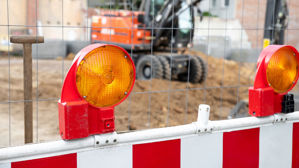 Symbolbild: Absperrung bei einer Baustelle