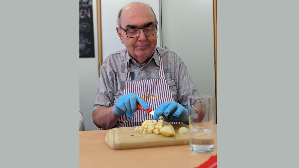 Gernot Preißner genießt die gemeinsamen Mittagessen und hat schon viel Neues ausprobiert