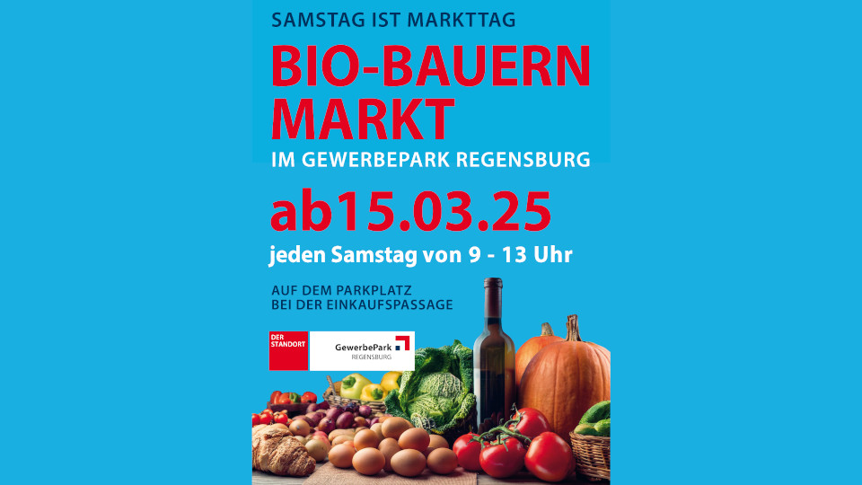 Flyer des Bio-Bauernmarktes